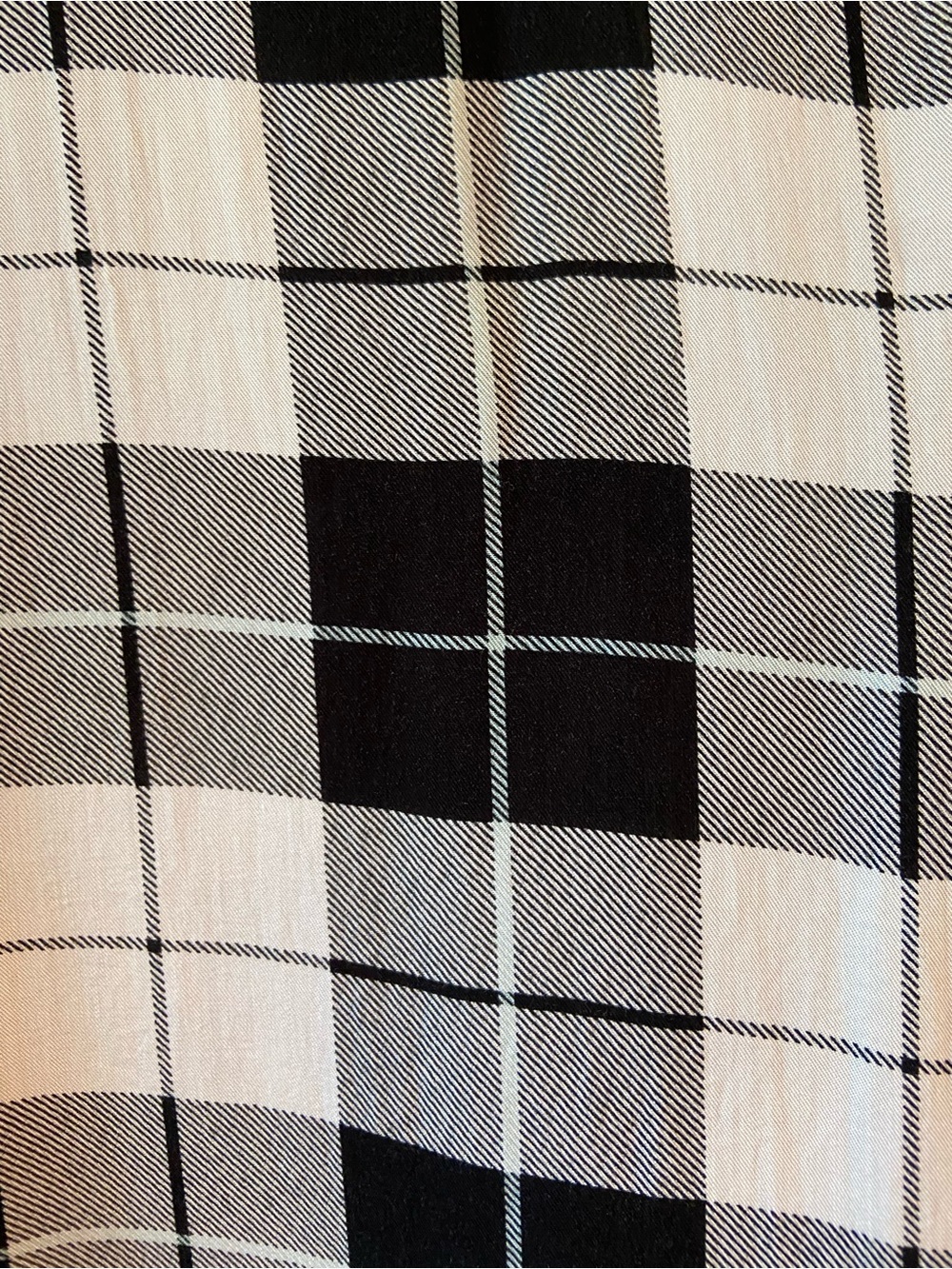 Torrid Black and White Plaid Sleeveless Flowy Tunic Blouse | Size 2X (18/20) - Picture 13 of 13